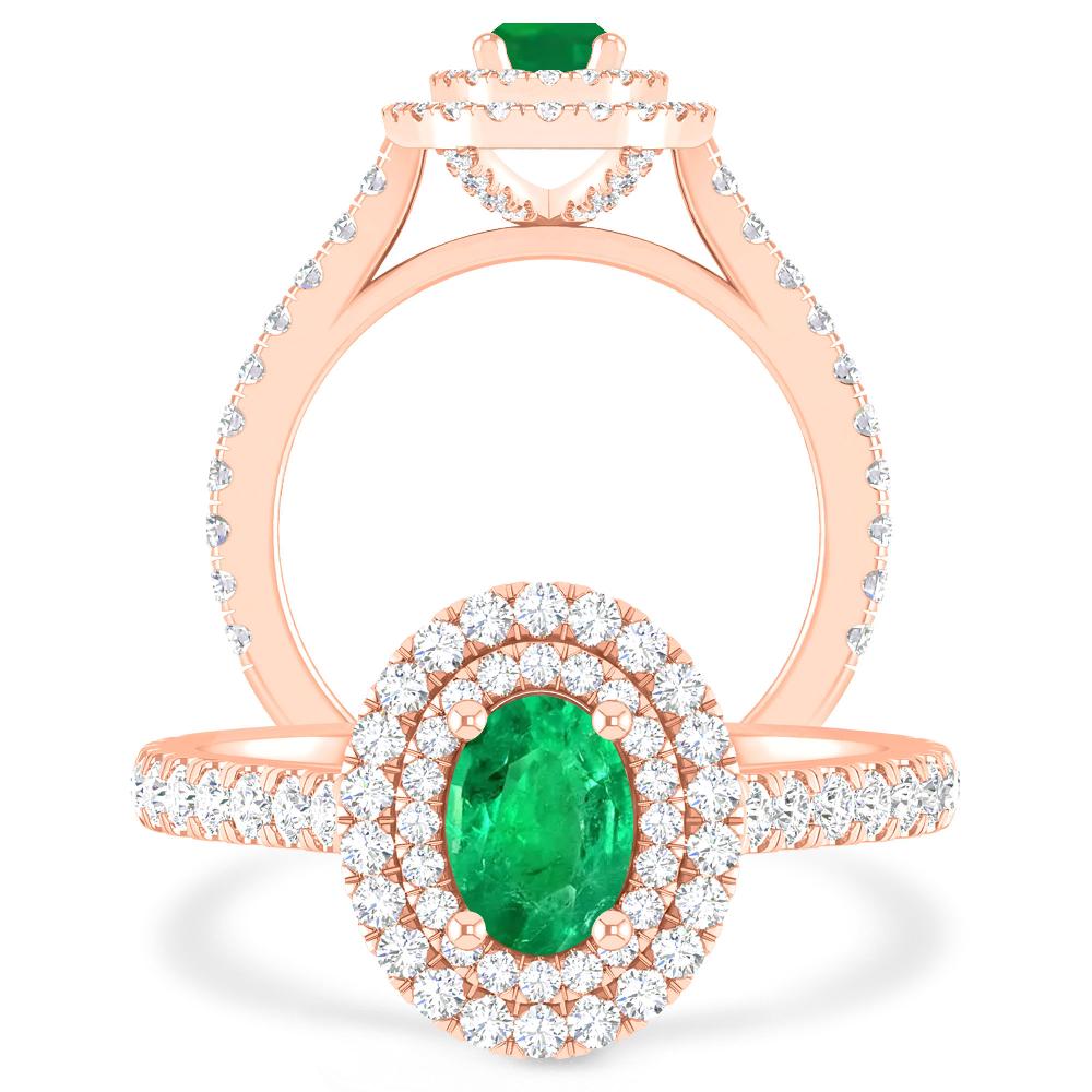 Rose Gold - Emerald