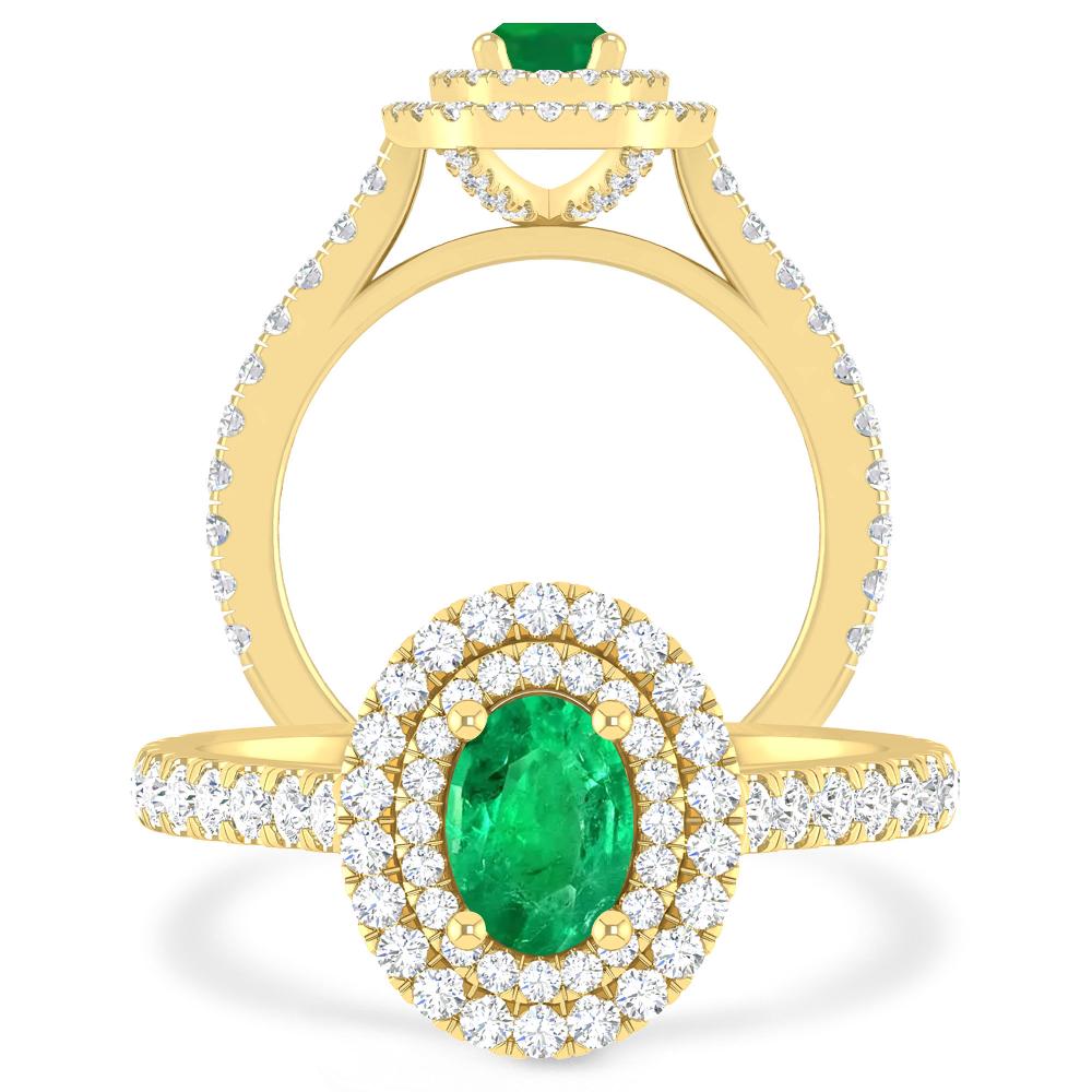 Yellow Gold - Emerald