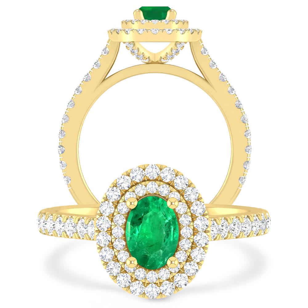 Yellow Gold - Emerald