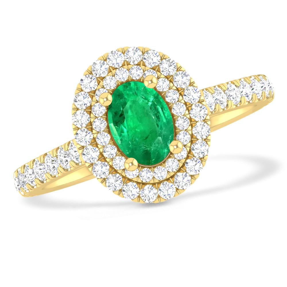 Yellow Gold - Emerald