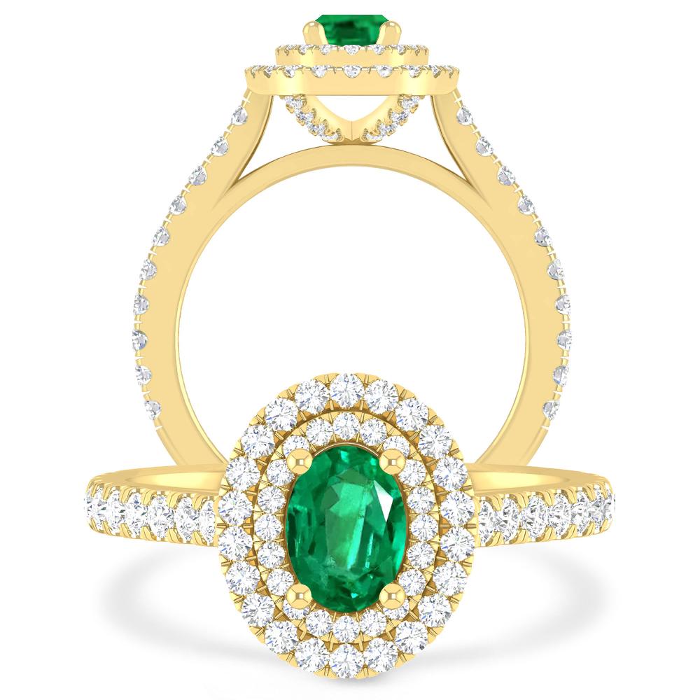 Yellow Gold - Emerald