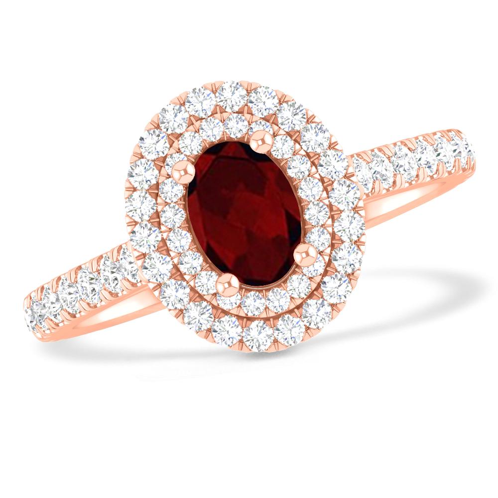 Rose Gold - Garnet