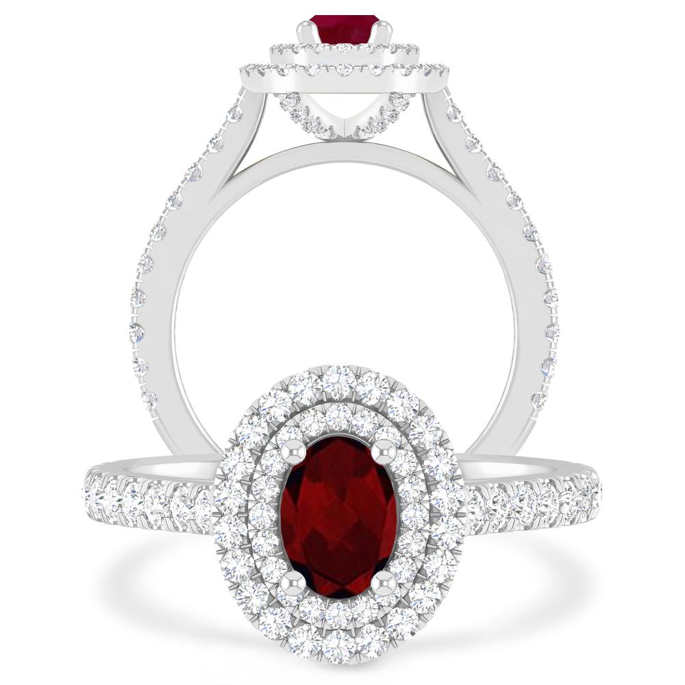 White Gold - Garnet