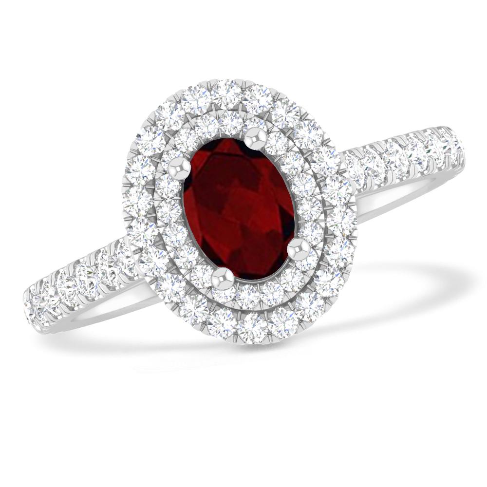 White Gold - Garnet