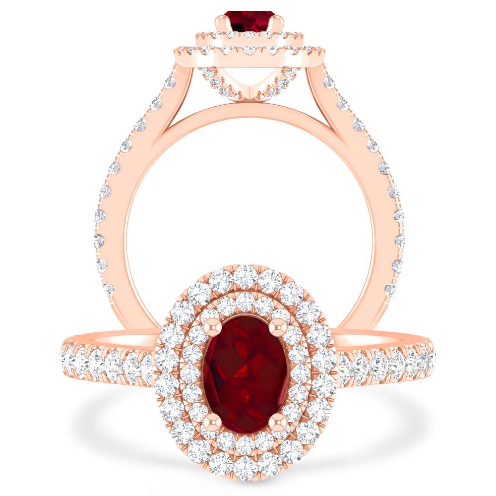 Rose Gold - Garnet