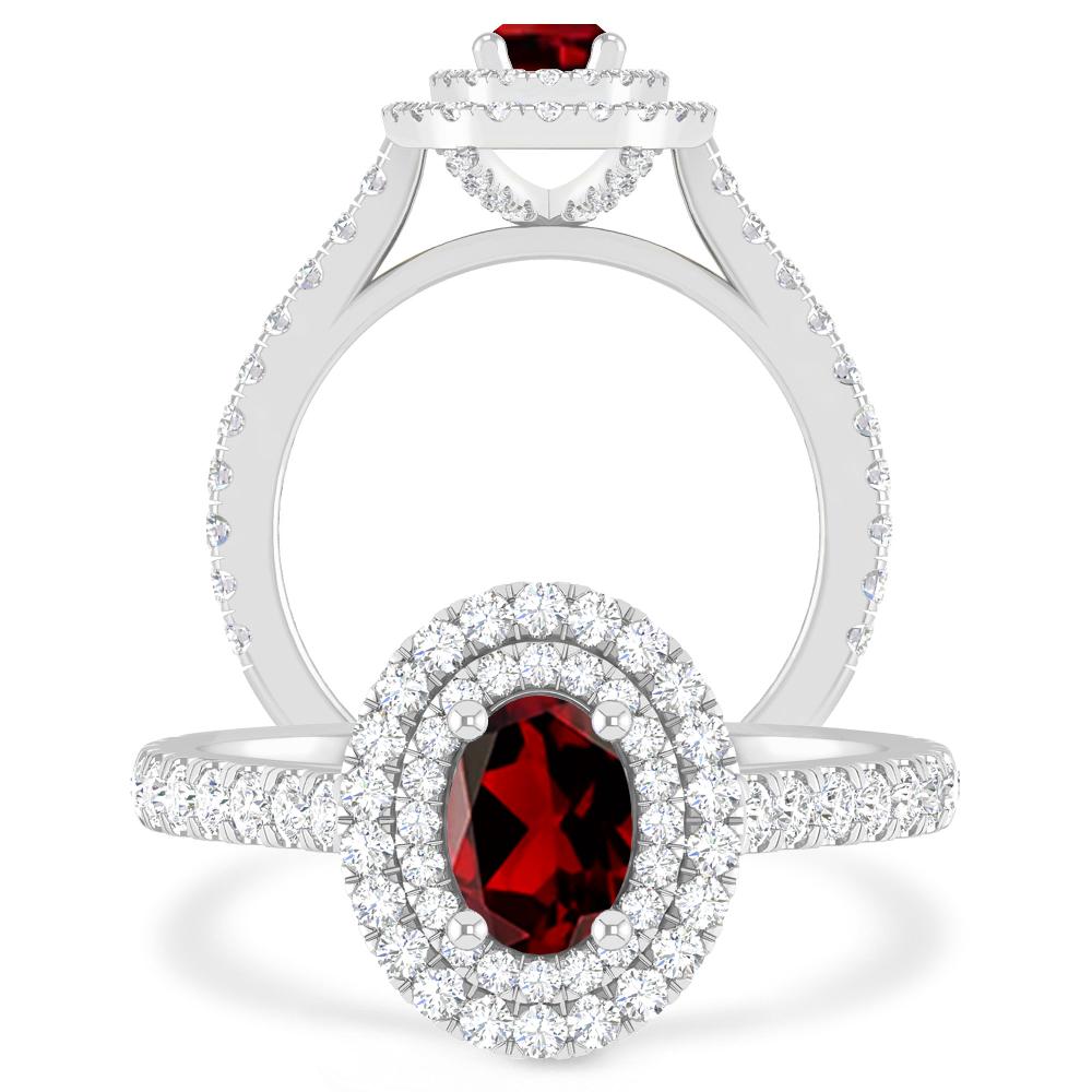 White Gold - Garnet