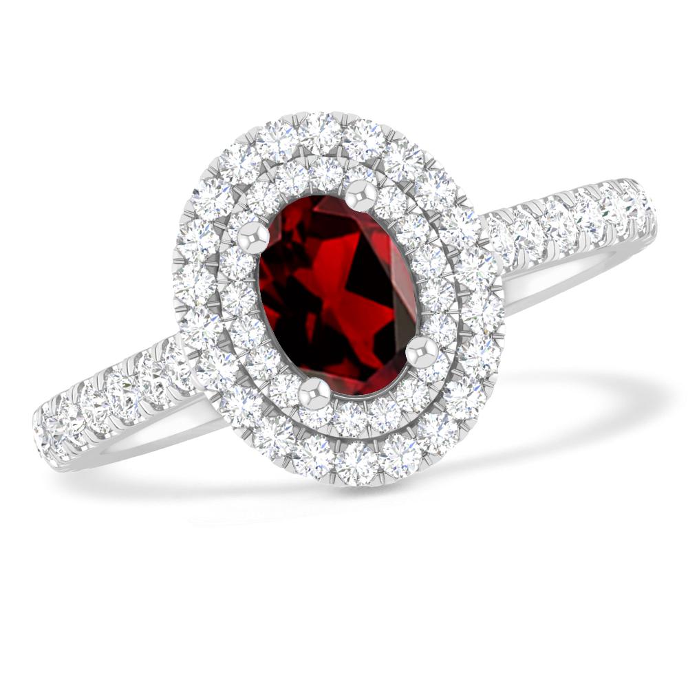 White Gold - Garnet