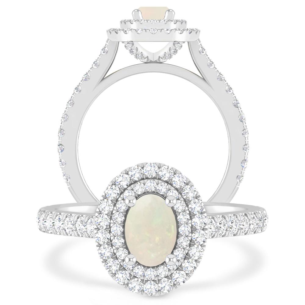 White Gold - Opal