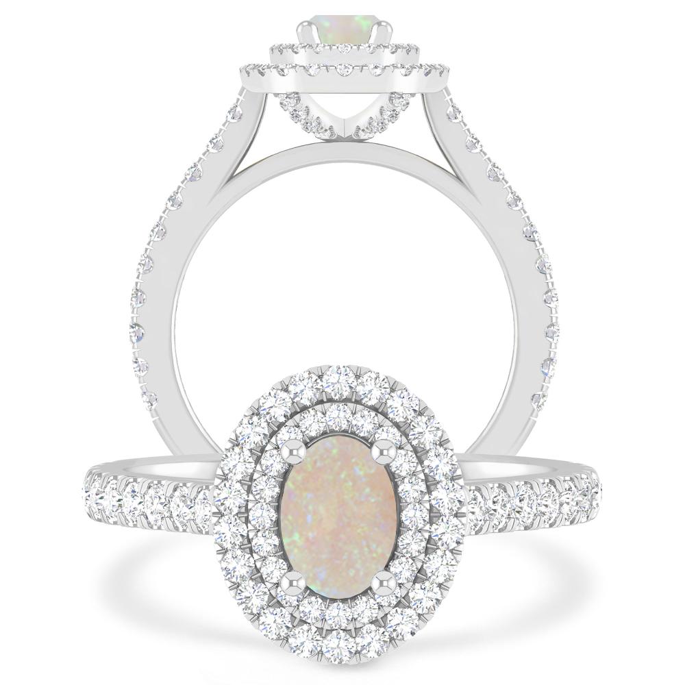 White Gold - Opal