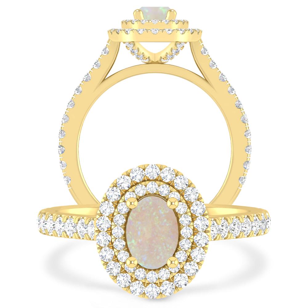 Yellow Gold - Opal