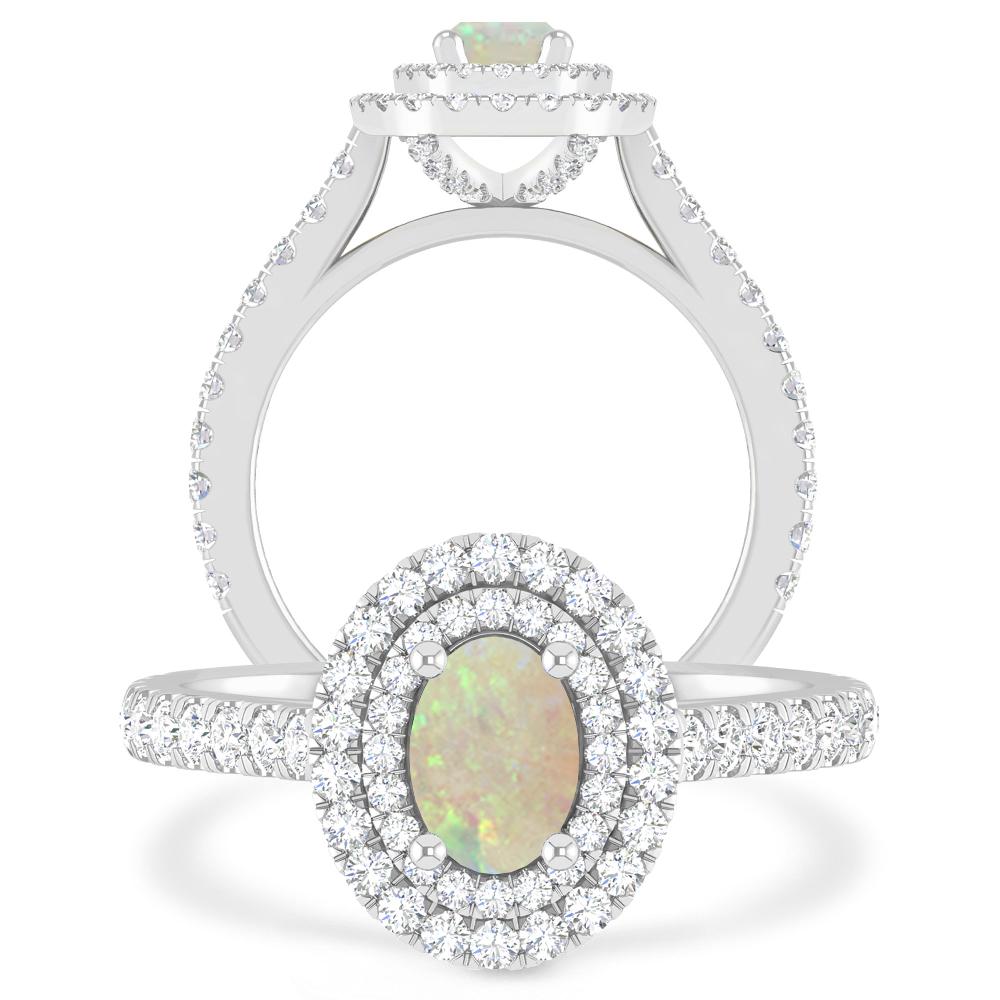 White Gold - Opal