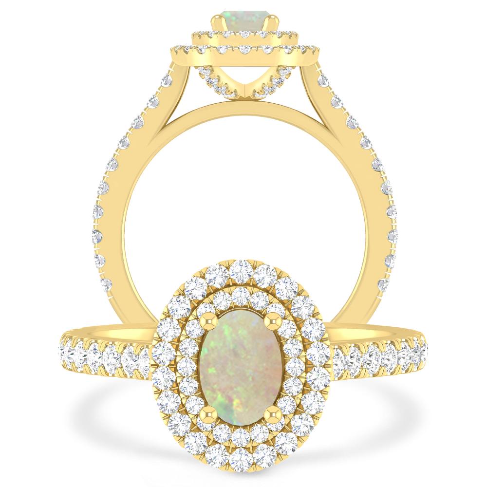 Yellow Gold - Opal