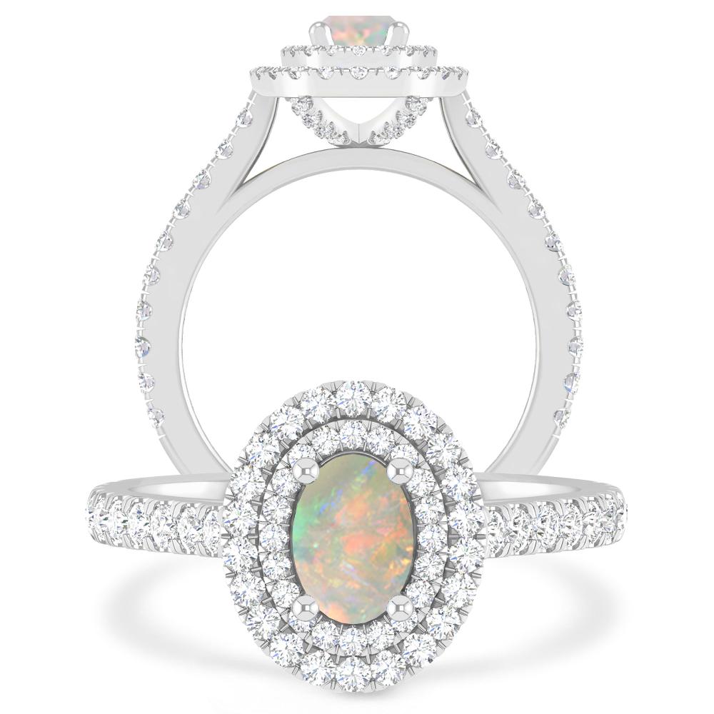 White Gold - Opal