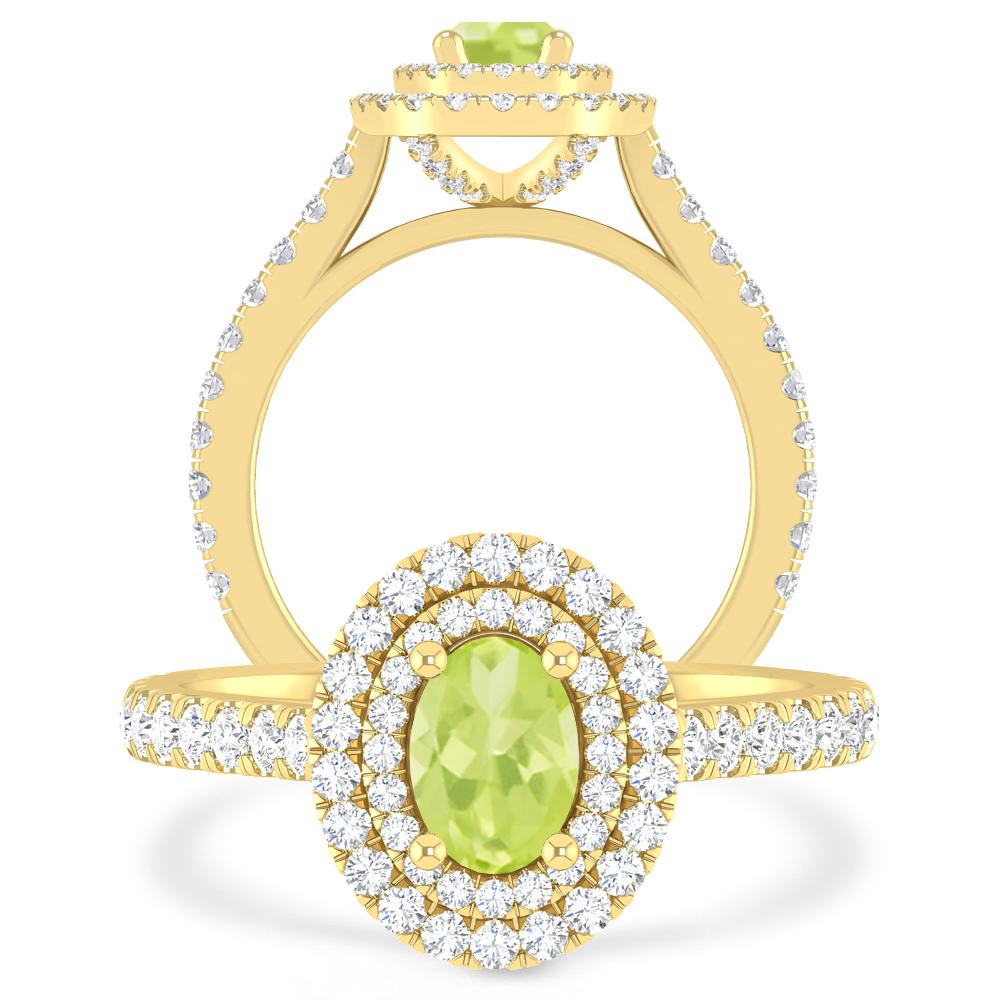 Yellow Gold - Peridot