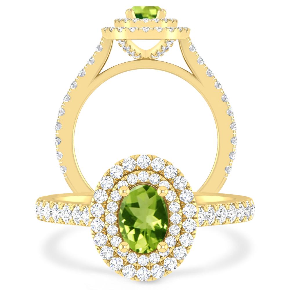 Yellow Gold - Peridot