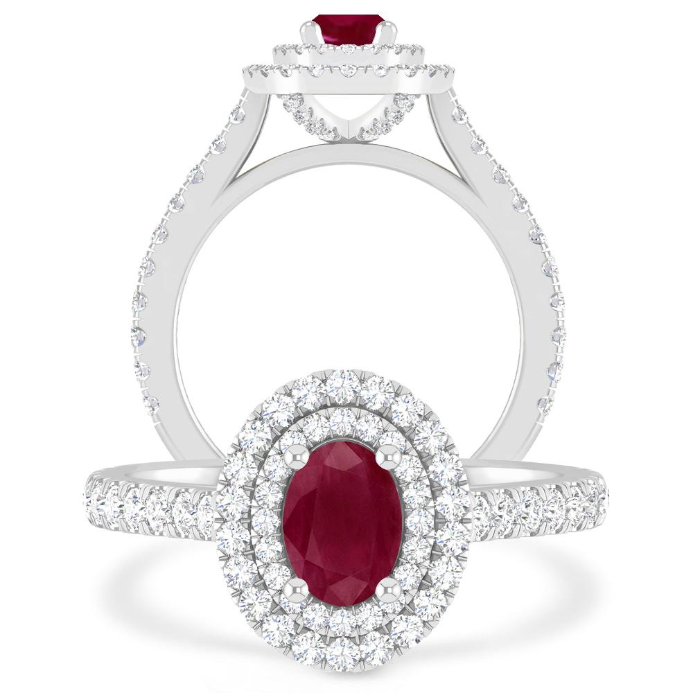 White Gold - Ruby