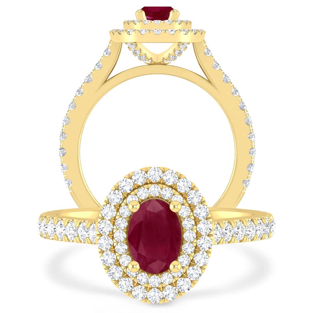 Yellow Gold - Ruby