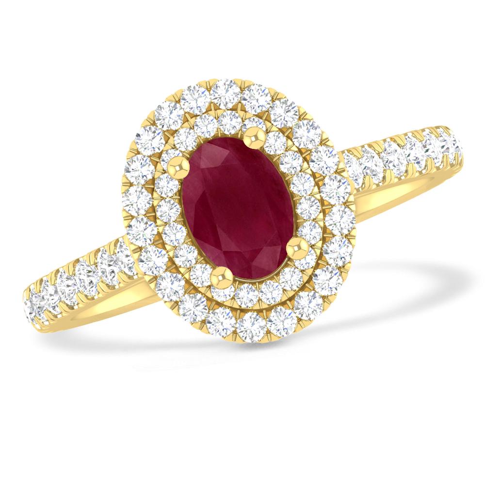 Yellow Gold - Ruby