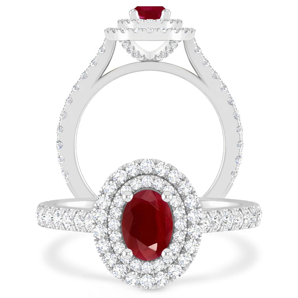 White Gold - Ruby