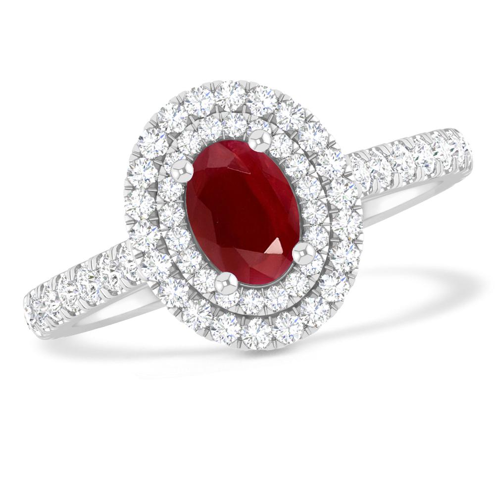 White Gold - Ruby