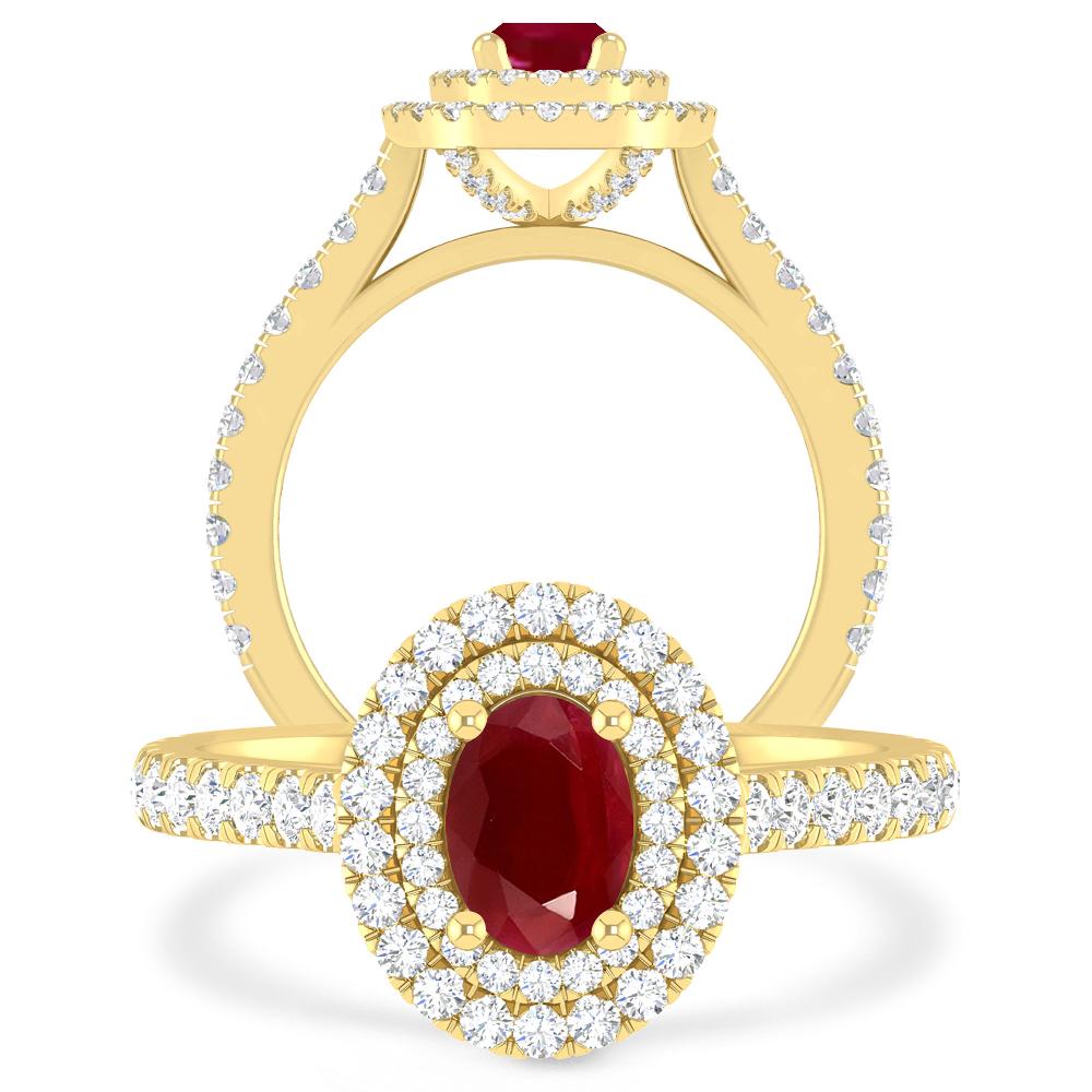 Yellow Gold - Ruby