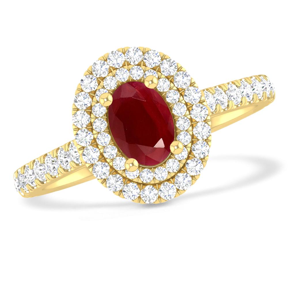 Yellow Gold - Ruby