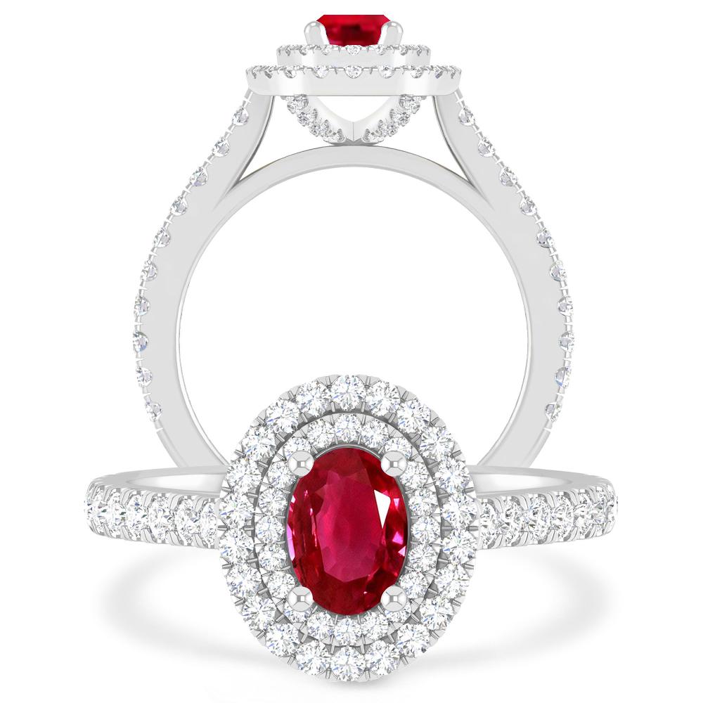 White Gold - Ruby