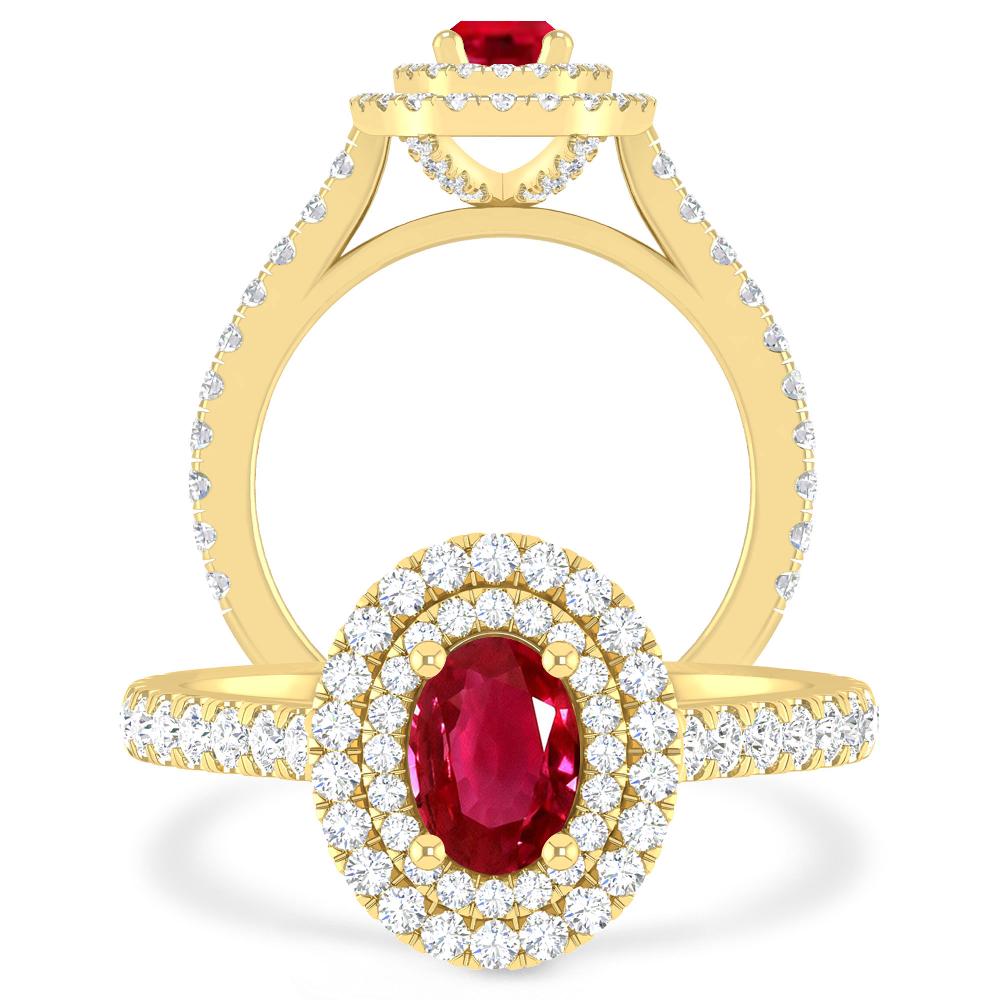 Yellow Gold - Ruby