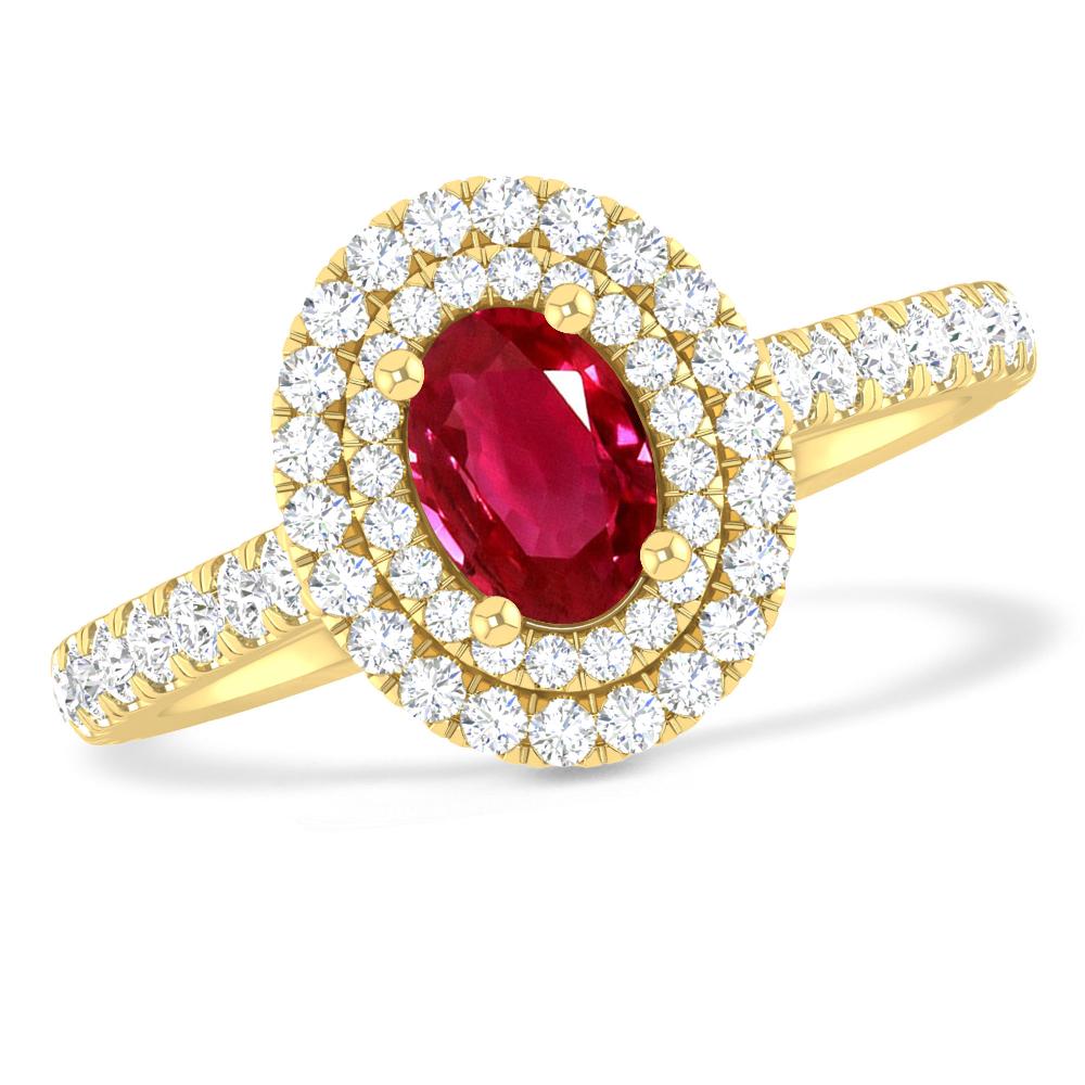 Yellow Gold - Ruby