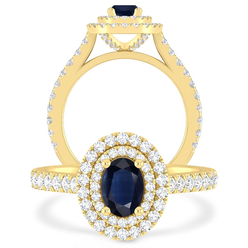 Yellow Gold - Sapphire