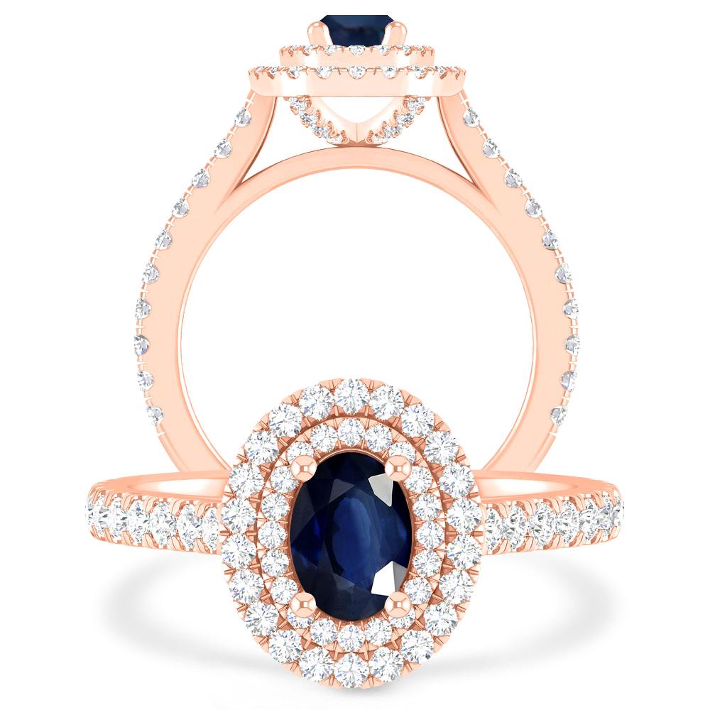 Rose Gold - Sapphire