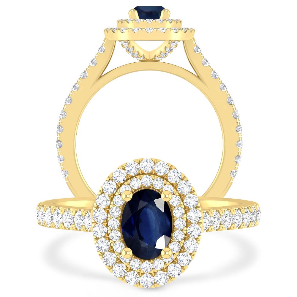 Yellow Gold - Sapphire