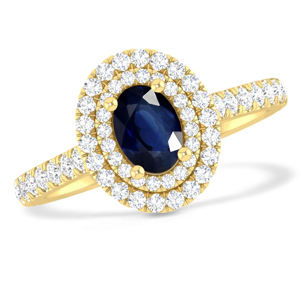 Yellow Gold - Sapphire