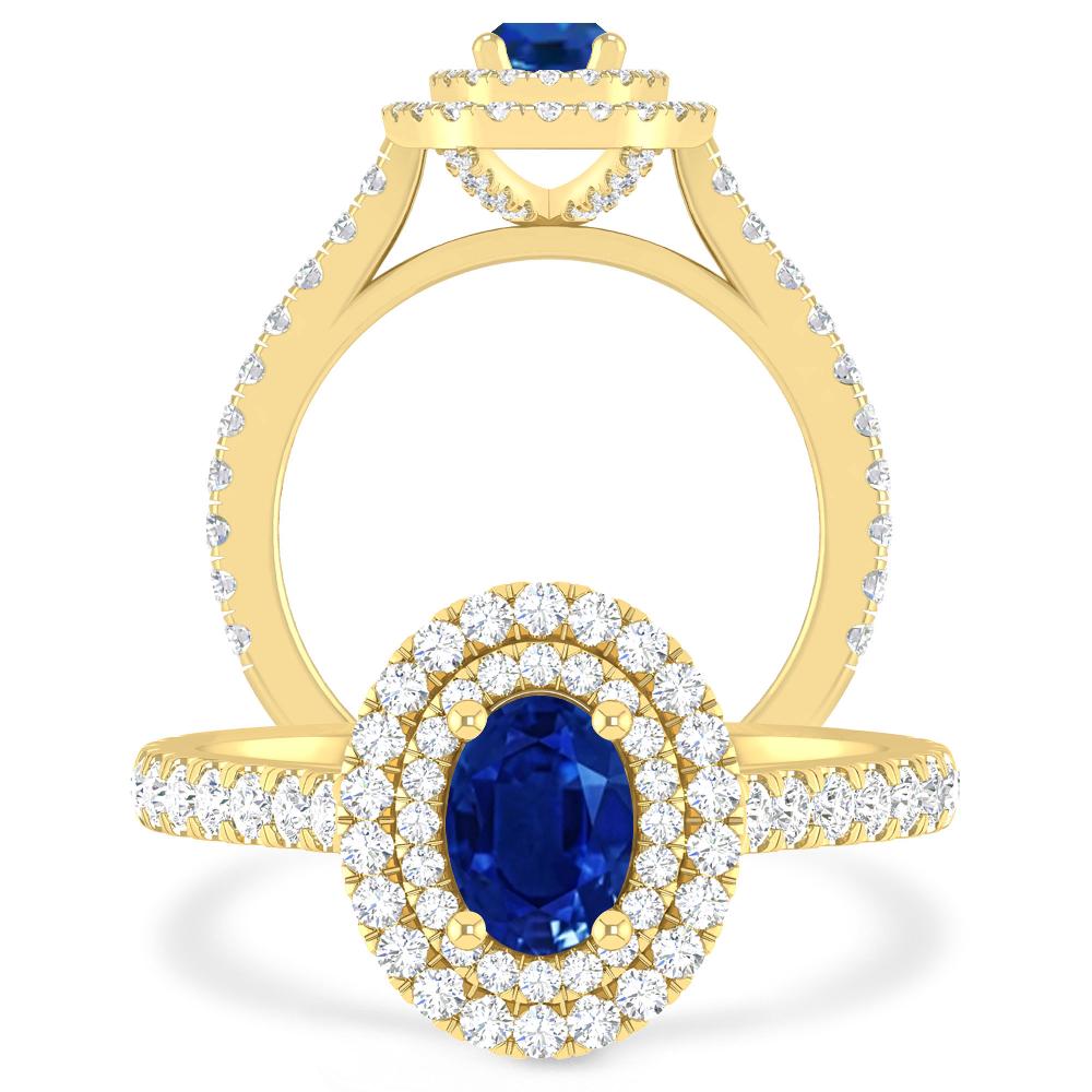 Yellow Gold - Sapphire