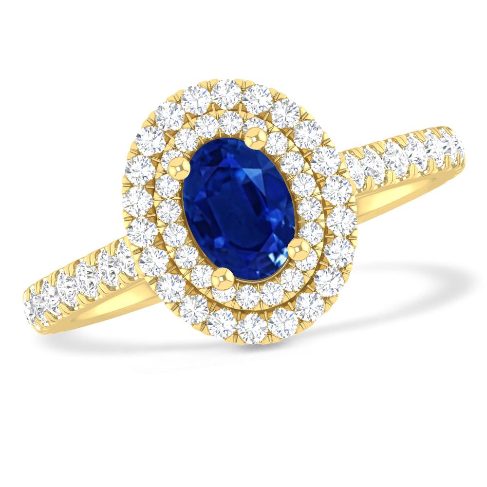 Yellow Gold - Sapphire