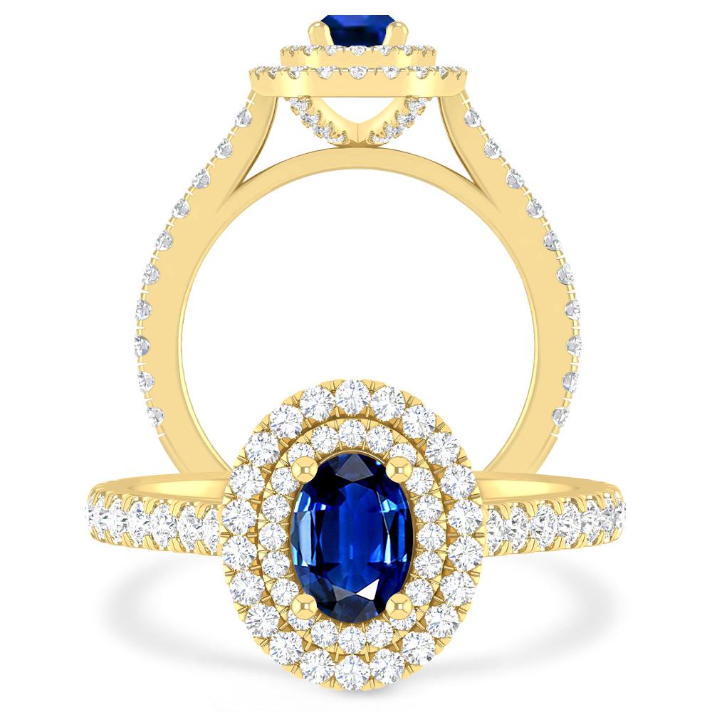 Yellow Gold - Sapphire