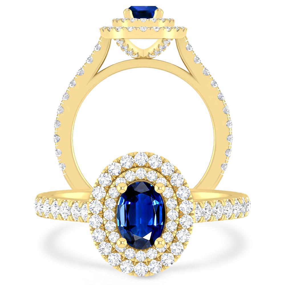 Yellow Gold - Sapphire