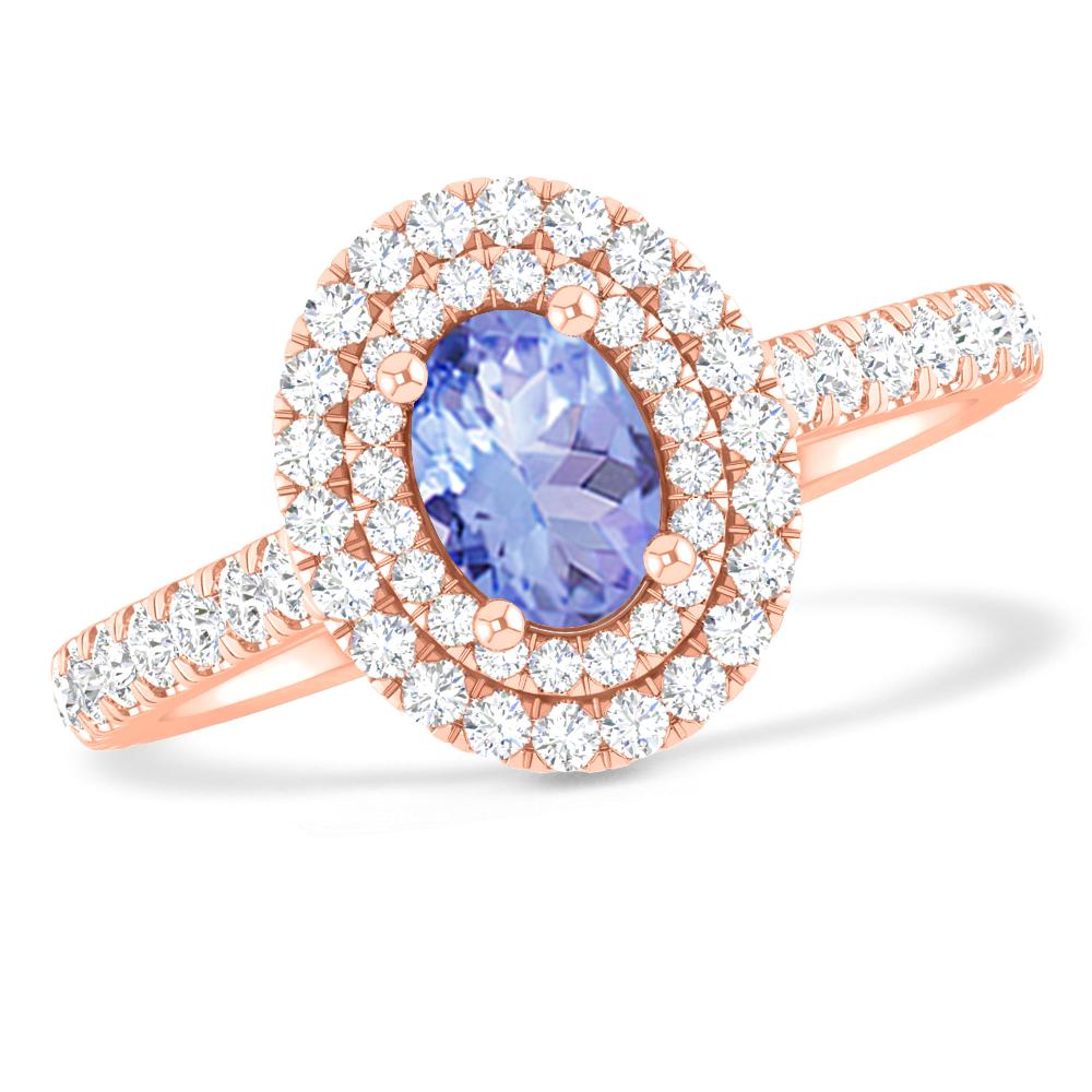 Rose Gold - Tanzanite