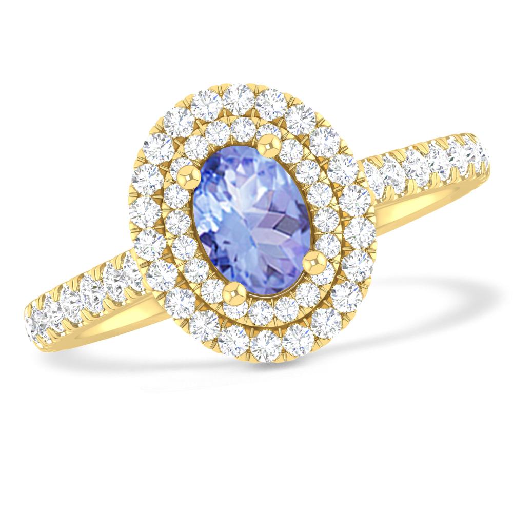 Yellow Gold - Tanzanite