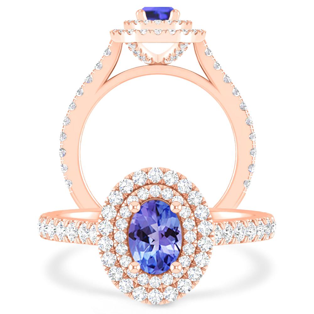 Rose Gold - Tanzanite