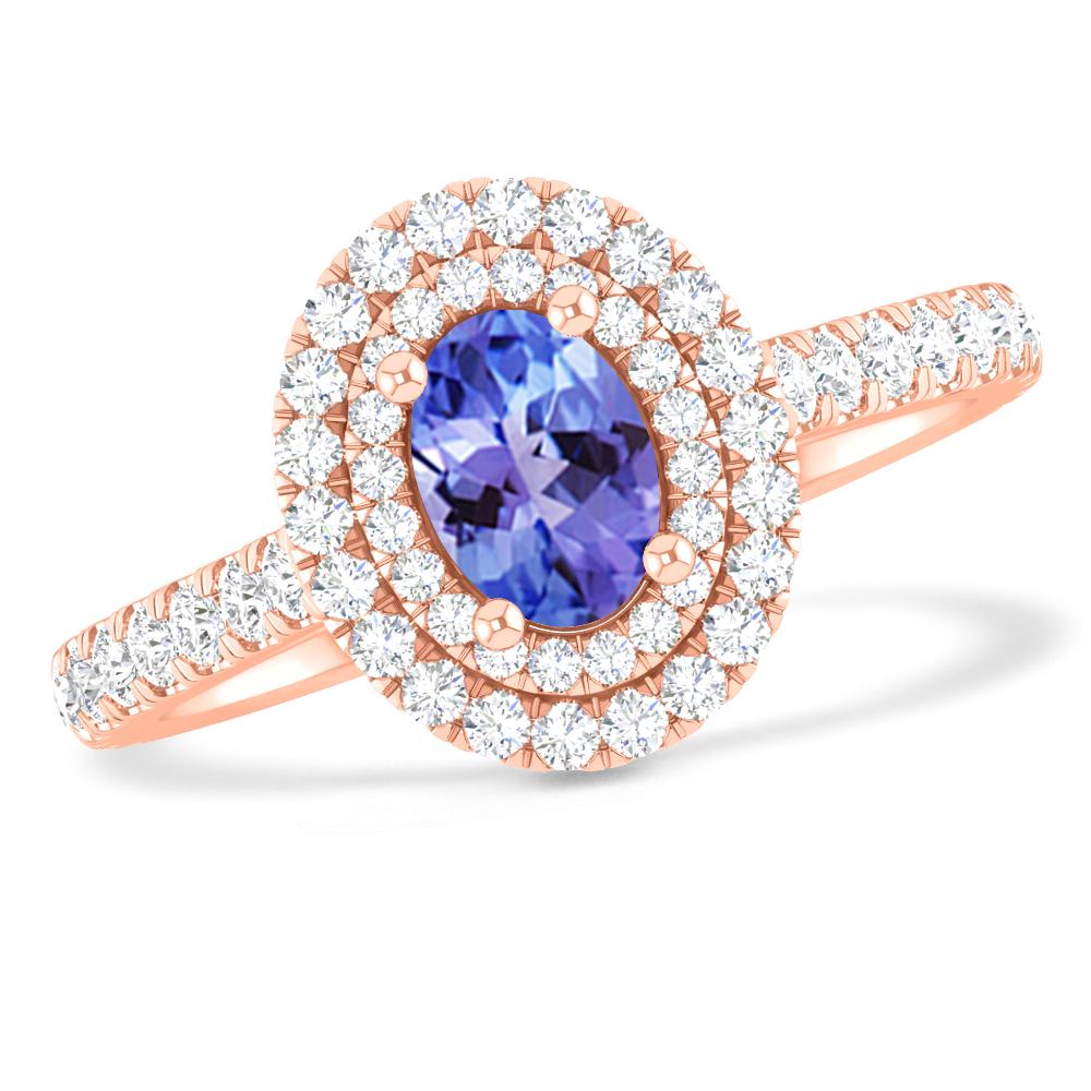 Rose Gold - Tanzanite