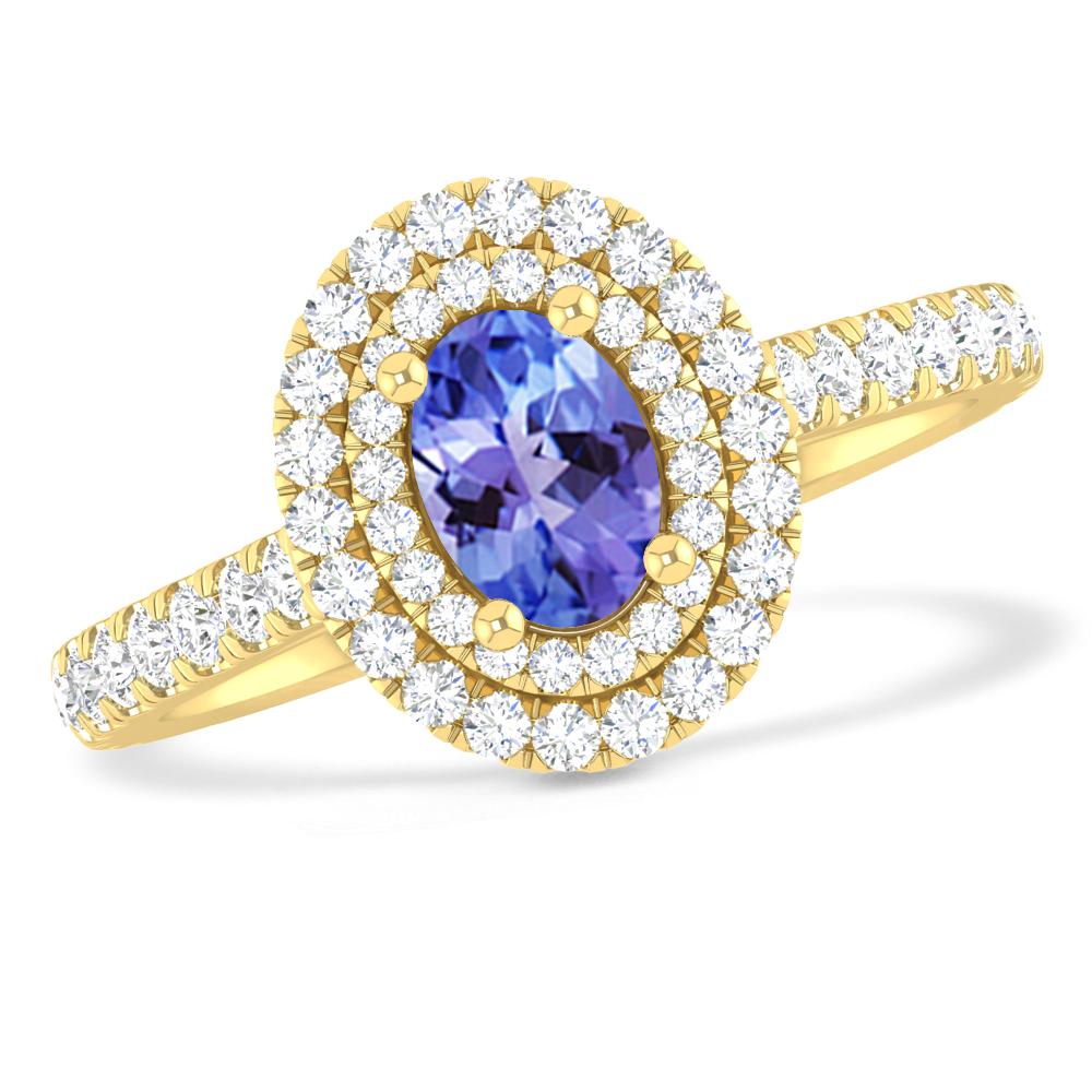 Yellow Gold - Tanzanite