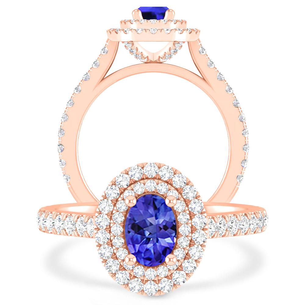 Rose Gold - Tanzanite