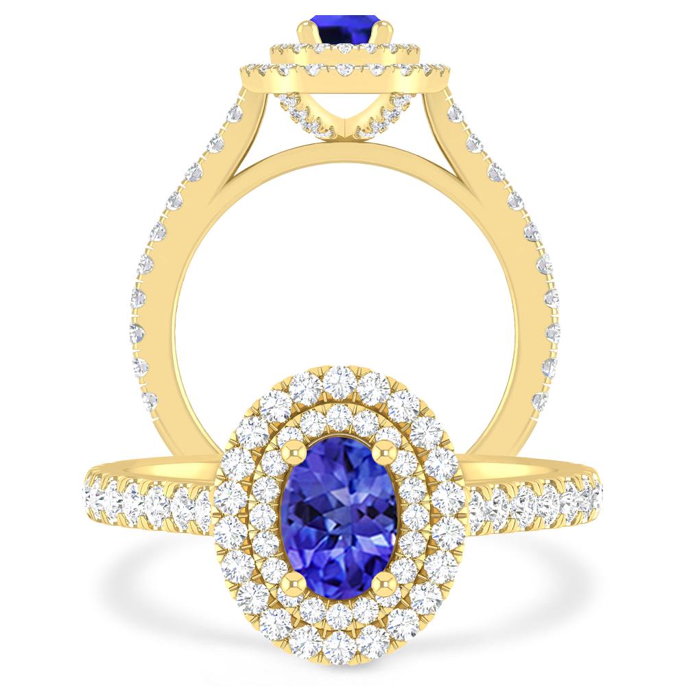 Yellow Gold - Tanzanite