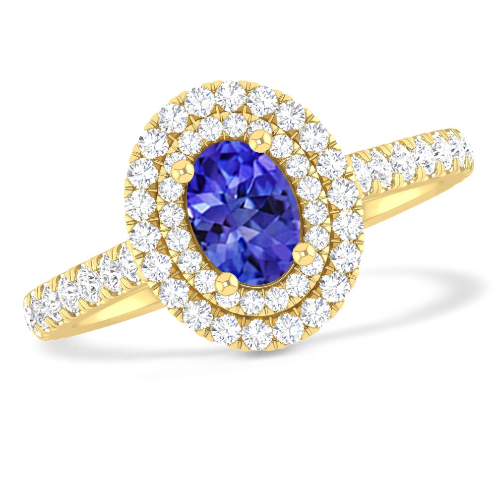 Yellow Gold - Tanzanite