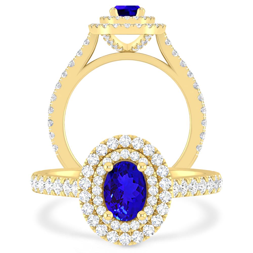 Yellow Gold - Tanzanite