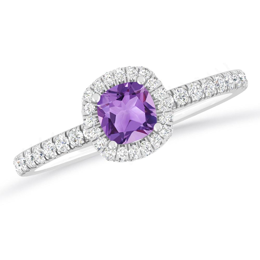 White Gold - Amethyst