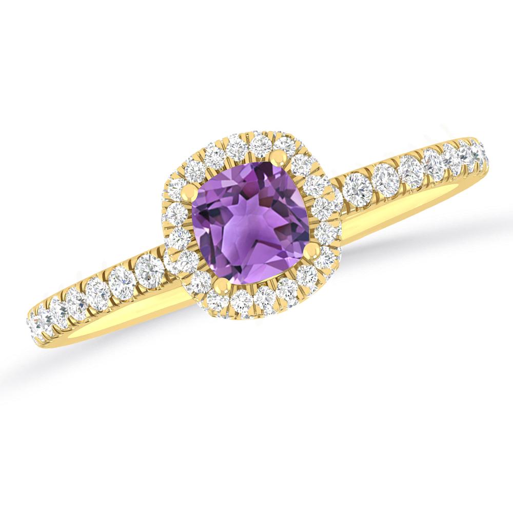 Yellow Gold - Amethyst