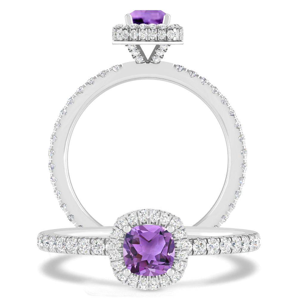 White Gold - Amethyst