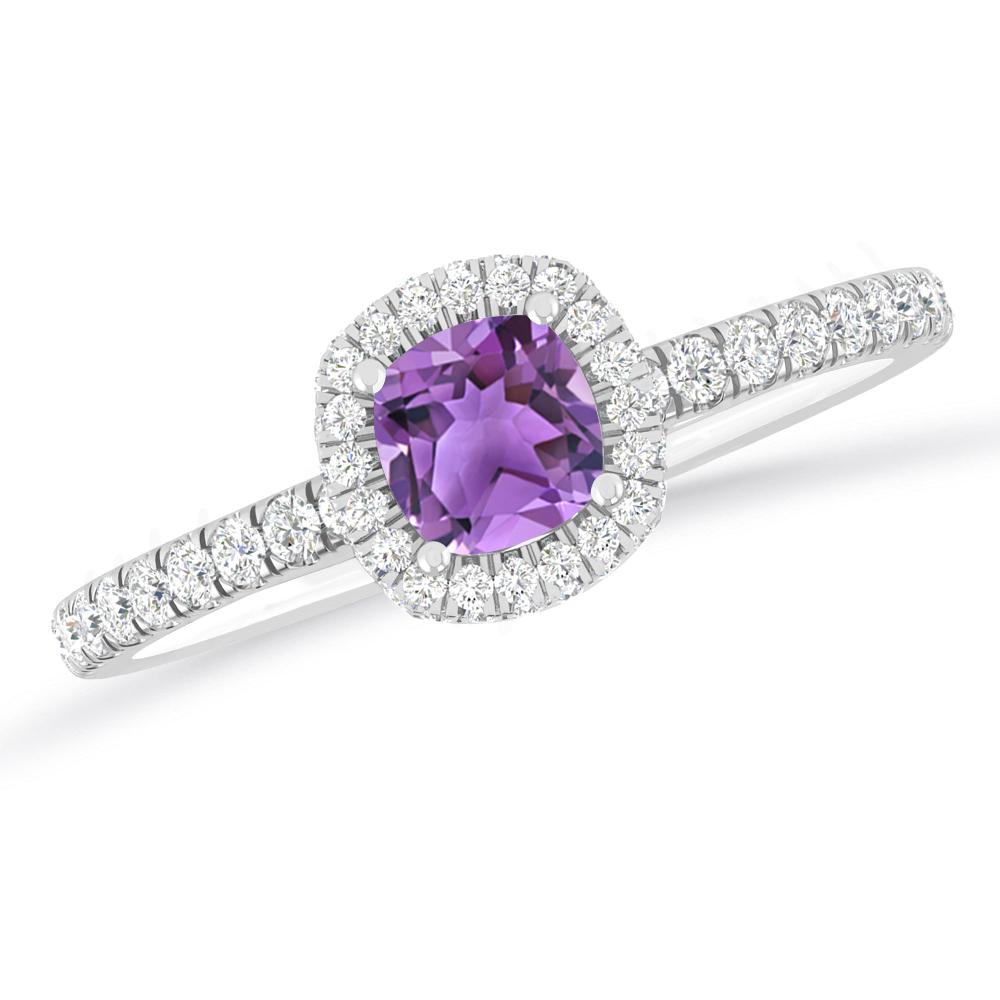 White Gold - Amethyst